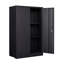 Armoire de rangement en métal avec portes verrouillables et tablette réglable