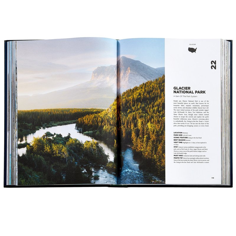Graphic Image Roaming America Coffee Table Book, Leather, Navy