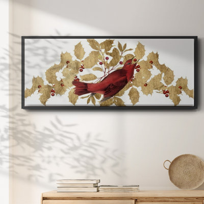 Red Bird Christmas Collection D-, toile encadrée