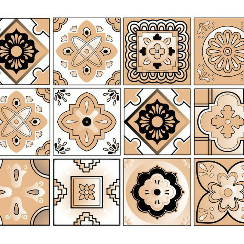 Carreau de mosaïque auto-adhésif en vinyle l 5 po x L 5 po