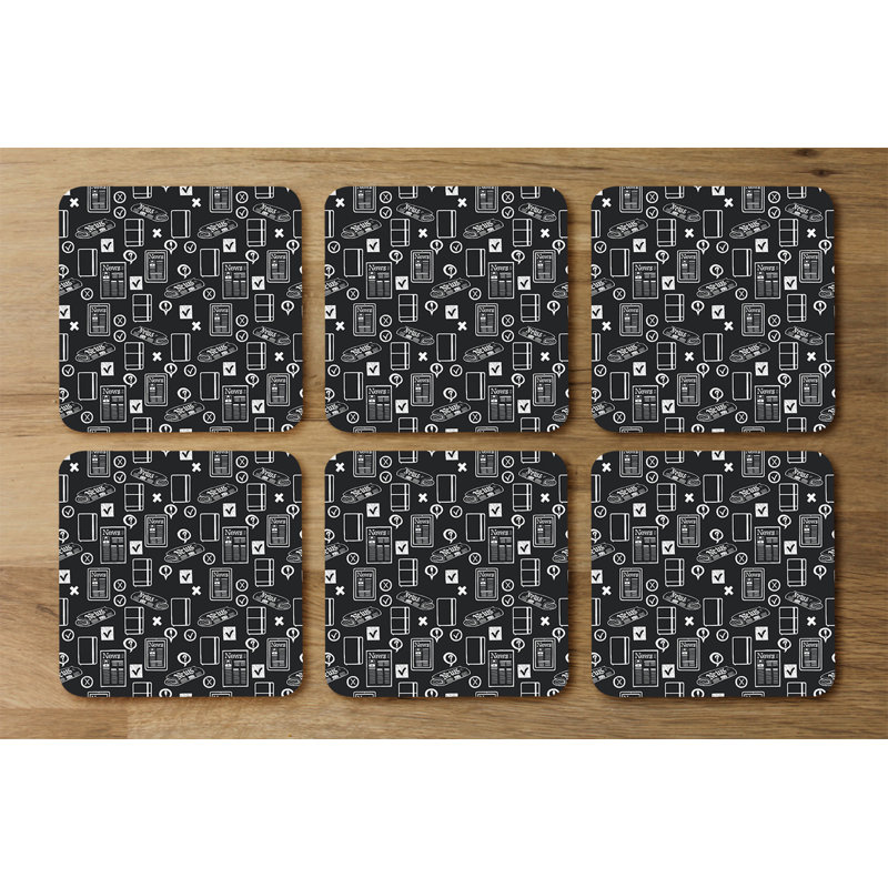 Square 6 Piece Coaster Set