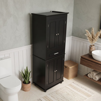 Storage Cabinet with Adjustable Shelves and Drawer