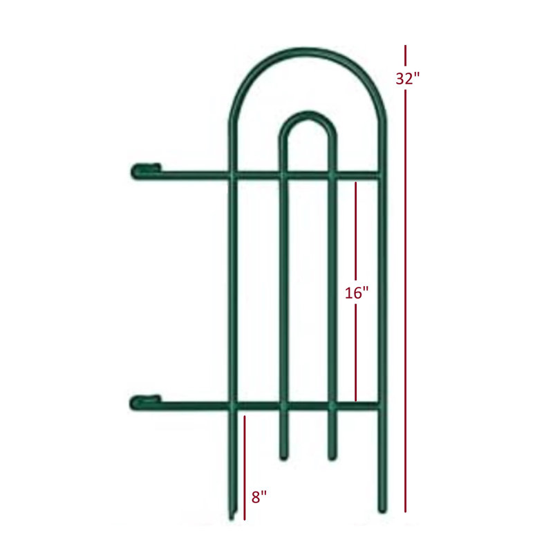 Noraida 32 Ft. H x 120 Ft. W Vinyl Coated Steel Border Fencing
