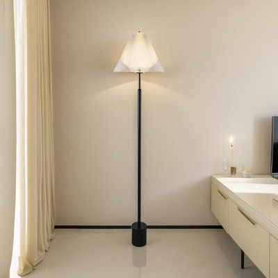 Light Luxury High-End Wrought Iron & Acrylic Glass Floor Lamp