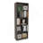 Home 4 Shelves Bookcase Kronos, Open Storage, Stained Walnut
