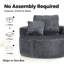Fauteuil d'appoint en similicuir, fauteuil capitonné de style milieu du siècle avec structure en bois massif et pieds en bouleau, fauteuil rembourré pour salon ou chambre-99813523