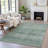 Machine Washable Indoor/Outdoor Xhevrie Teal Rug-111928169