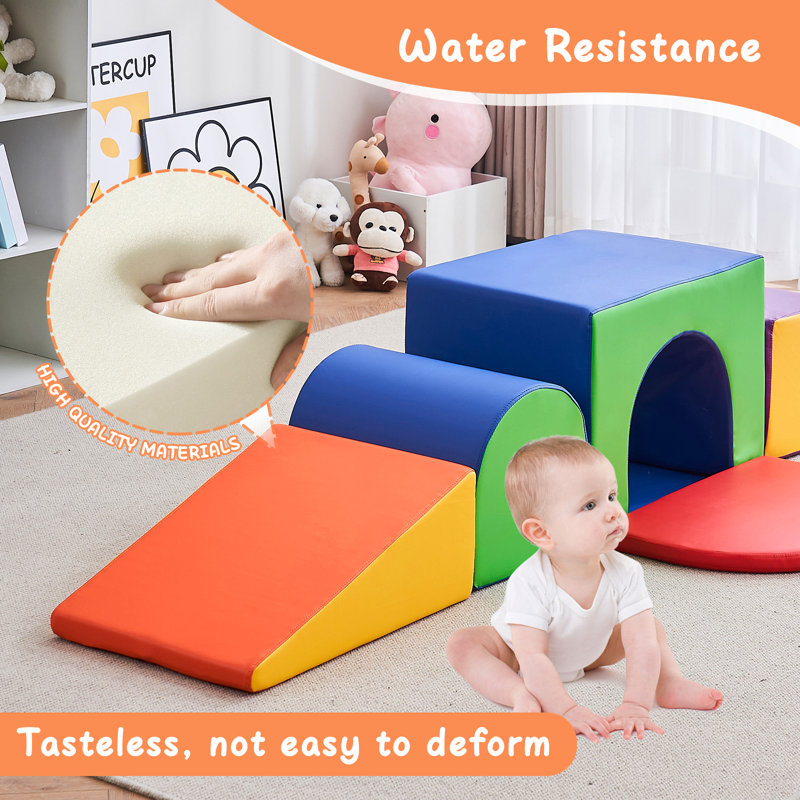 Linor Foam Climbing Blocks for Toddlers 1-3, 7Pcs Set