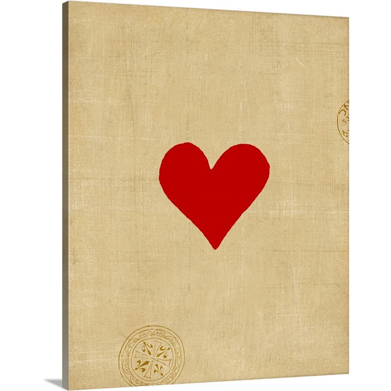 « Small Heart » par vision studio-impression, Toile tendue, H 45 po x l 36 po x P 1,25 po