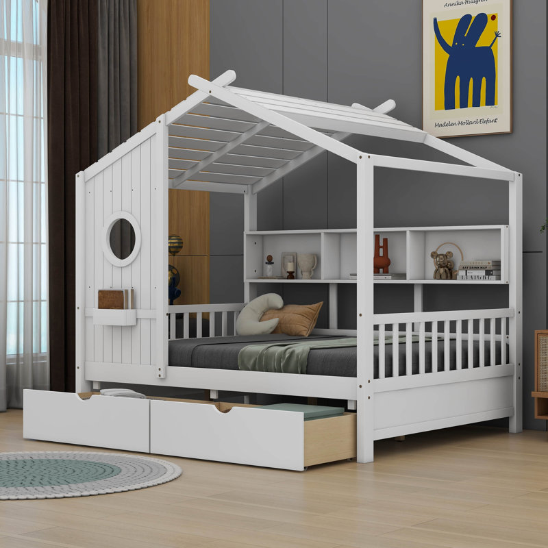 Surry Kids with Drawers, White, Full