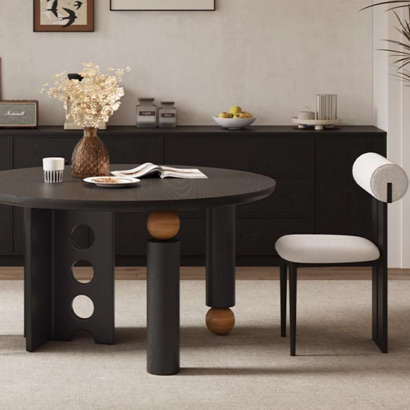 Safe and durable solid wood table set
