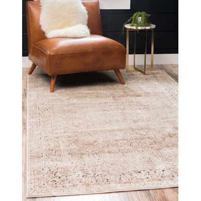 Tapis oriental brun clair Parrado