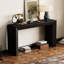 Console en placage de bois fin pour le couloir, le salon, le vestibule et la surface pratique avec foyer encastré-1384224392