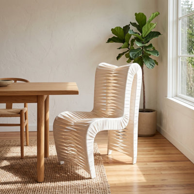 Seat Belt Cotton Upholstered Side Chair