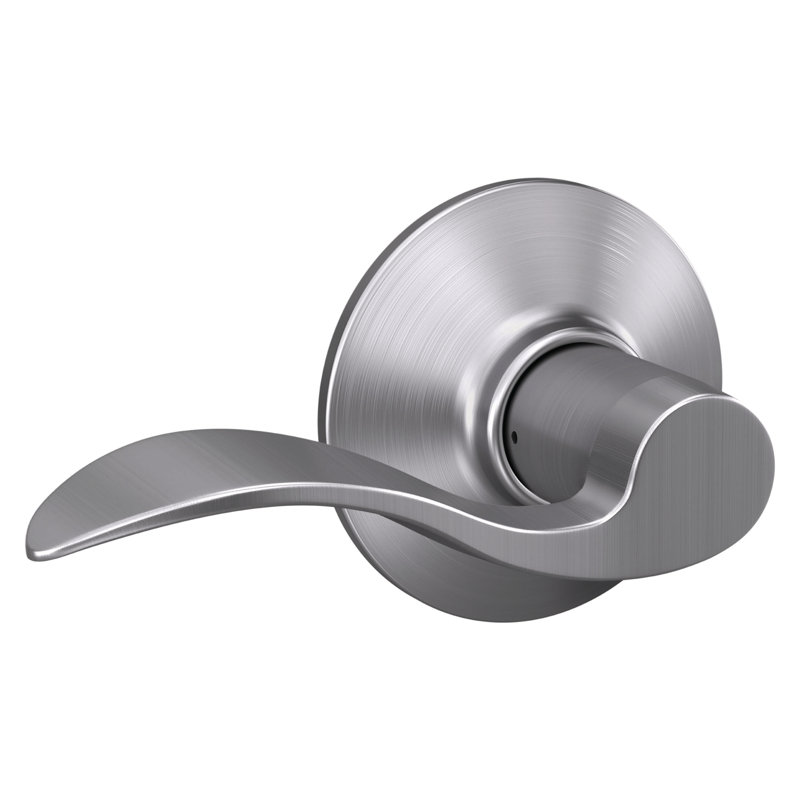Accent levier levier et serrure de placard, Chrome satiné