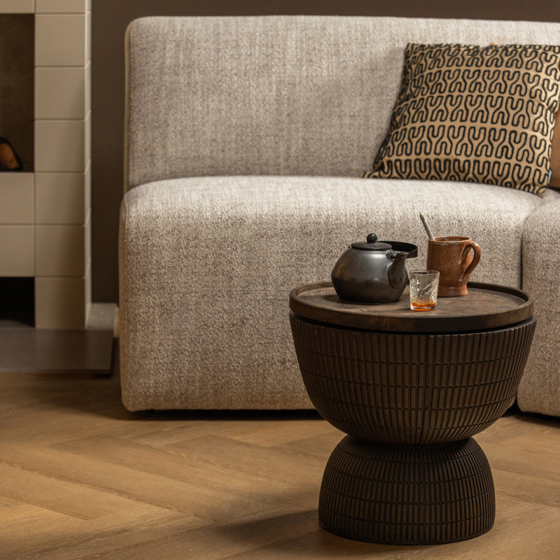 Samson Solid Coffee Table, 35cm H x 40cm W x 40cm D