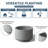 Small Concrete Round Planter / Pot With Drainage Holes-598848517-598848515
