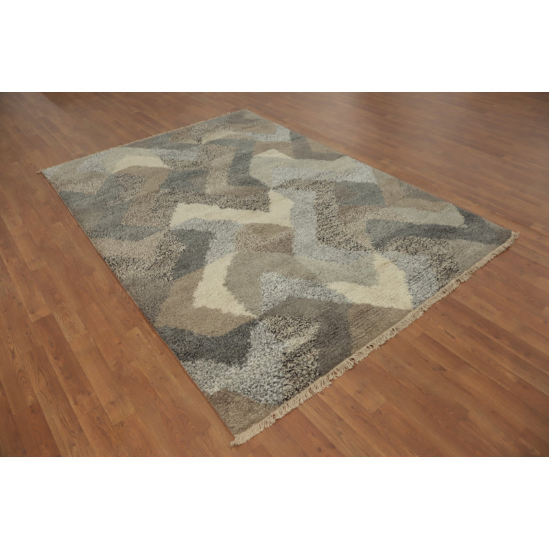Tapis fait à la main de style Gabbeh 6 x 8