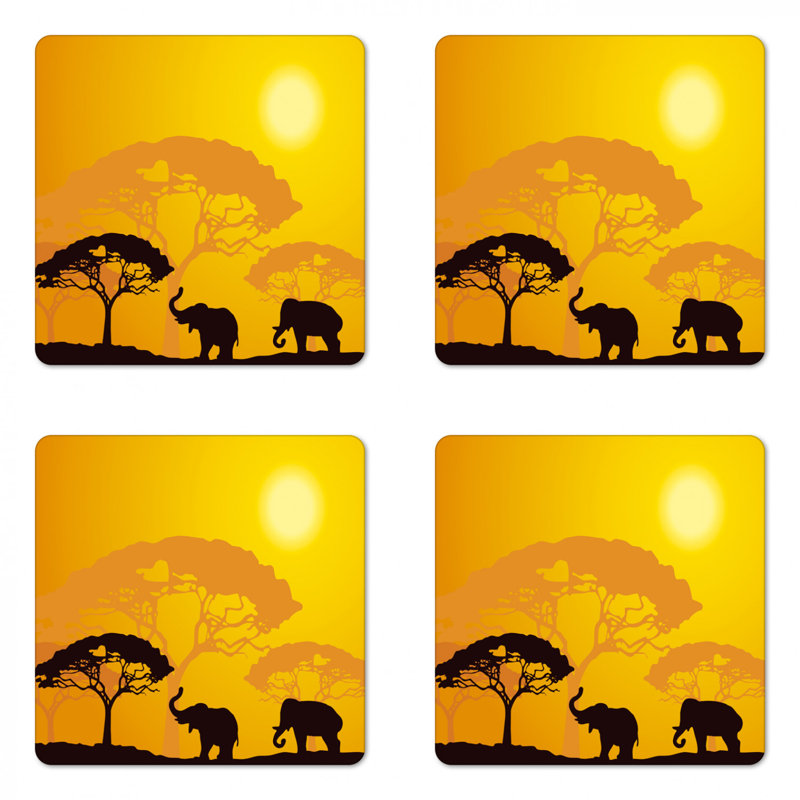 Sous-verre safari