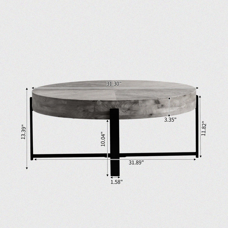 Table basse Ariarna, Noir