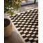 Tapis gris anthracite / beige en laine tissé à plat à la main Azle-251553151
