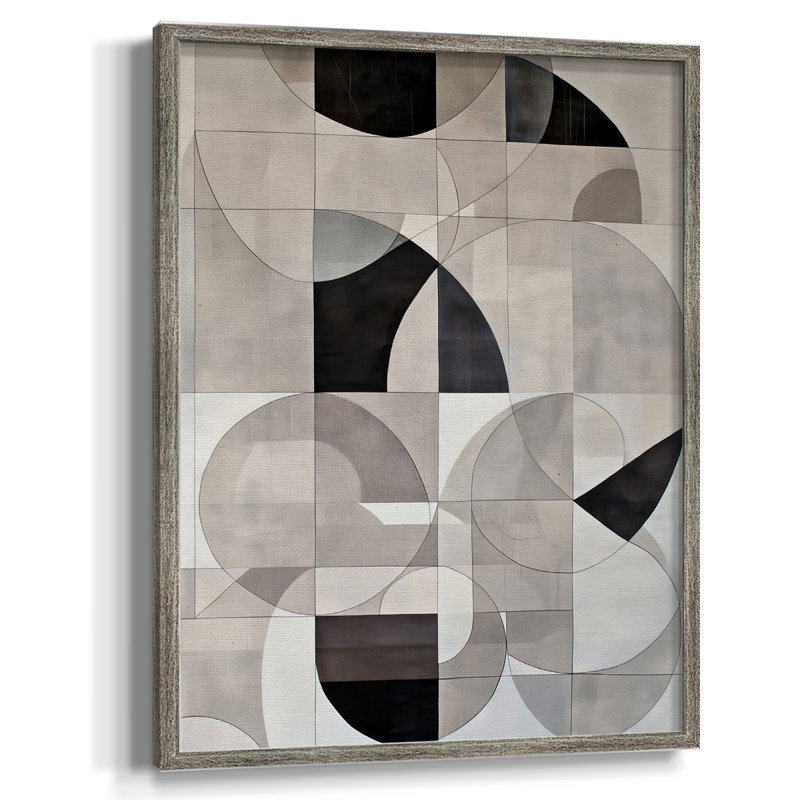 Reproduction encadrée ABSTRACT Series XLIV - bois massif, H 21 po x l 17 po