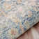 Floral Blue Handmade Traditional Natural Wool Indoor Area Rug