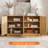64" Modern Fluted Sideboard Buffet Cabinet - Storage Credenza-47712963