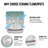8" Ceramic Flowerpots, White , 2 - Piece , Drainage Hole, All Weather Use, Small Flowers, Glossy Finish Modern, , Finish, Flowers-375844491-375844503