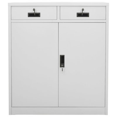 Office Cabinet 35.4" x 15.7" x 40.2" Steel by Inbox Zero