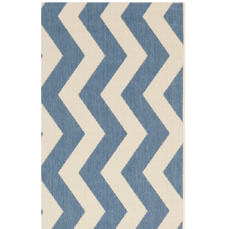 Arneshia Geometric Rust/Light Gray Indoor / Outdoor Area Indoor/Outdoor Area Rug, Rectangle 2'7" x 5'