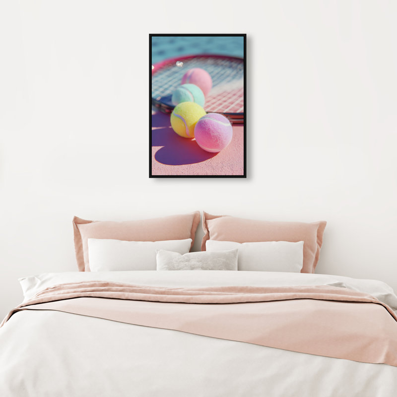 Candy Court Print by Oliver Gal, 25"H x 17"W, Black Floater Frame
