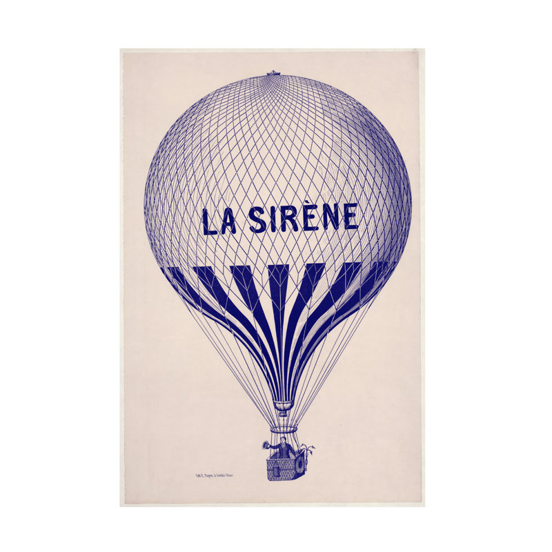 Art sur toile Marcus Jules La Sirene, H 19 po x l 12 po
