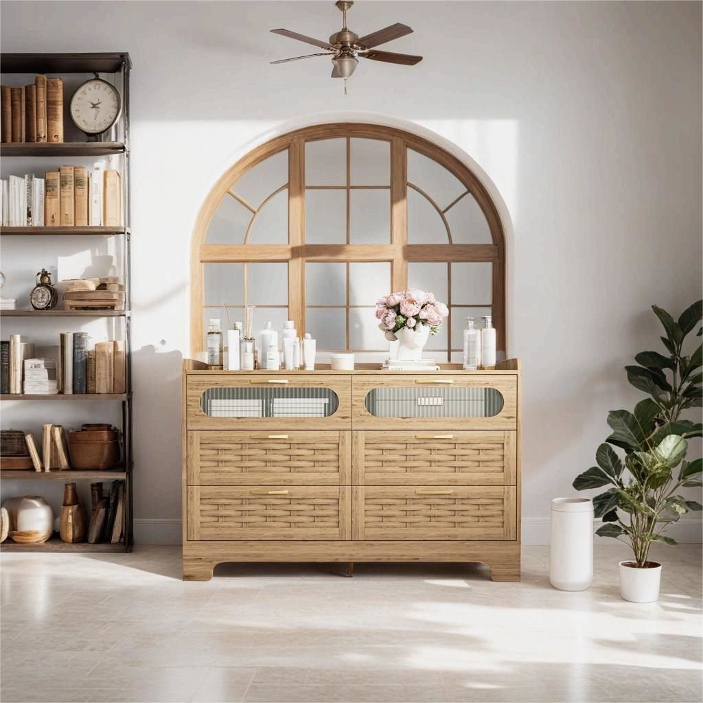 Bay Isle Home™ 6 - Drawer Farmhouse Double Dresser | Wayfair