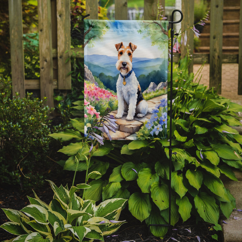 Drapeau de jardin en polyester H 15,5 po x l 11,25 po Corrina