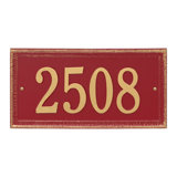 Masons Personalized Rectangle Standard 1-Line Wall Address Plaque