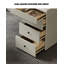 Bureau en cuir Saddle avec pieds en acier inoxydable et armoire à tiroir rétractable-1341550513-1341550479