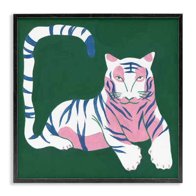 Tigre moderne avec giclée incurvée, design par Melissa Wang