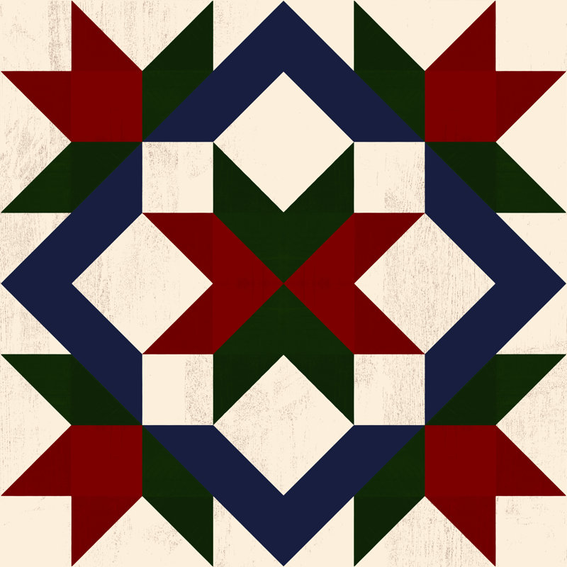 Courtepointe Christmas Barn I, H 20 po x l 20 po