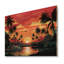 Orange Sunset I Bold Landscape I - Coastal Sunset sur impression sur bois-44530532