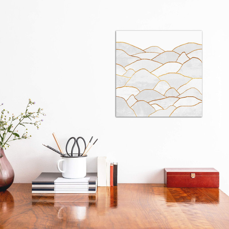 White Hills by Elisabeth Fredriksson - Wrapped Canvas Print, 45.72 cm H x 45.72 cm W x 3.175 cm D
