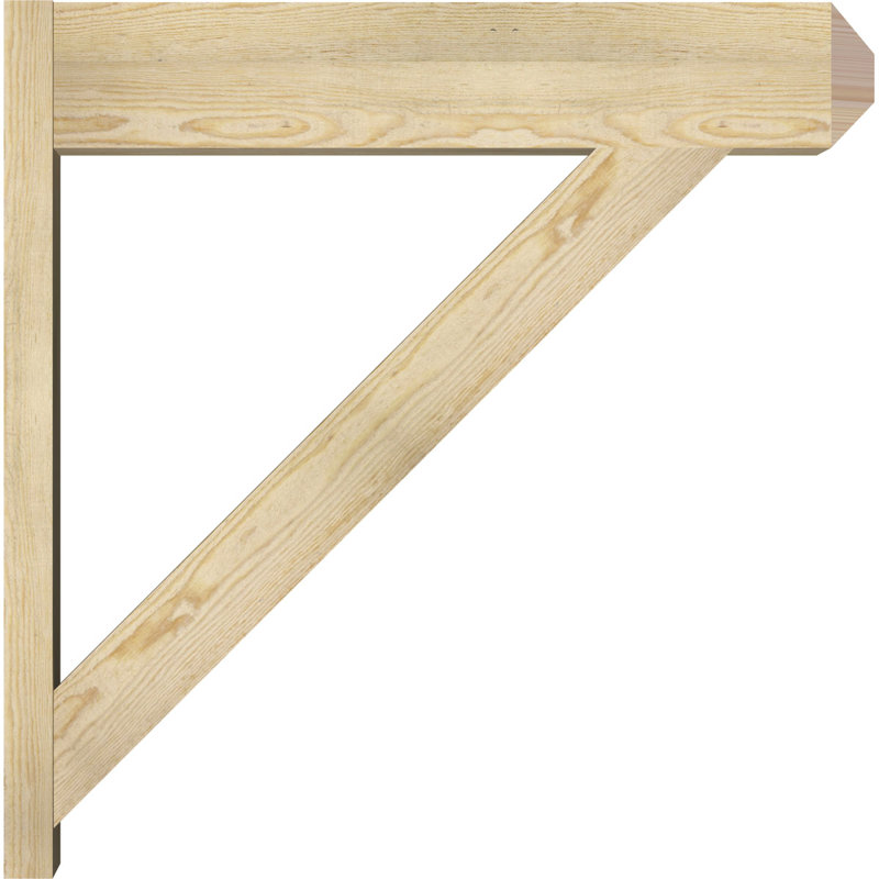 Artisan traditionnel en bois rustique, P 36 po x H 36 po, Sapin Douglas de 8 po (sciage brut)