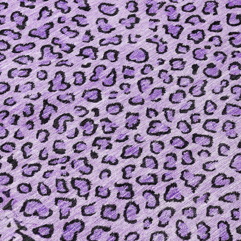 Machine Washable Indoor/Outdoor Claudian ACN1230 Purple Rug, Rectangle 8' x 10'