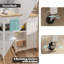 Kitchen Island Cart with Adjustable Shelves and towel rack rubber wood table top