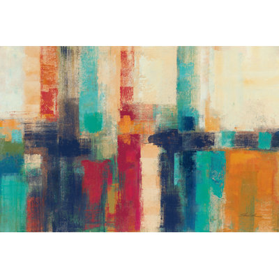 Bright Aqua Horizon Crop by Silvia Vassileva - No Frame Painting on Canvas