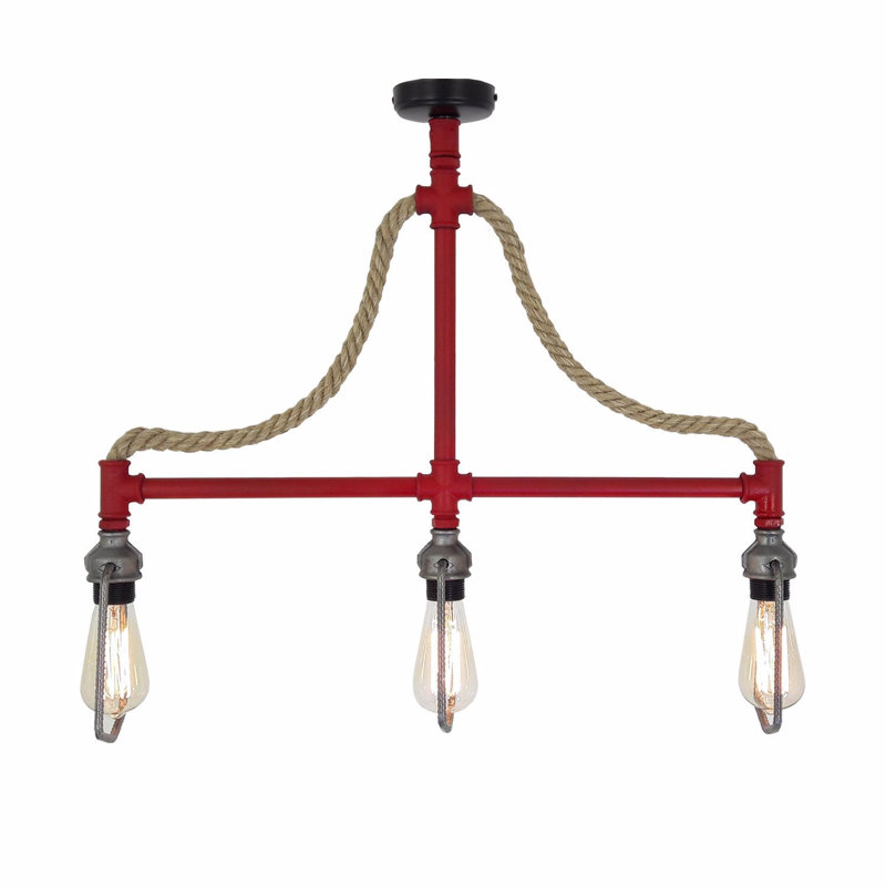Lustre unique à 3 lumières Luci
