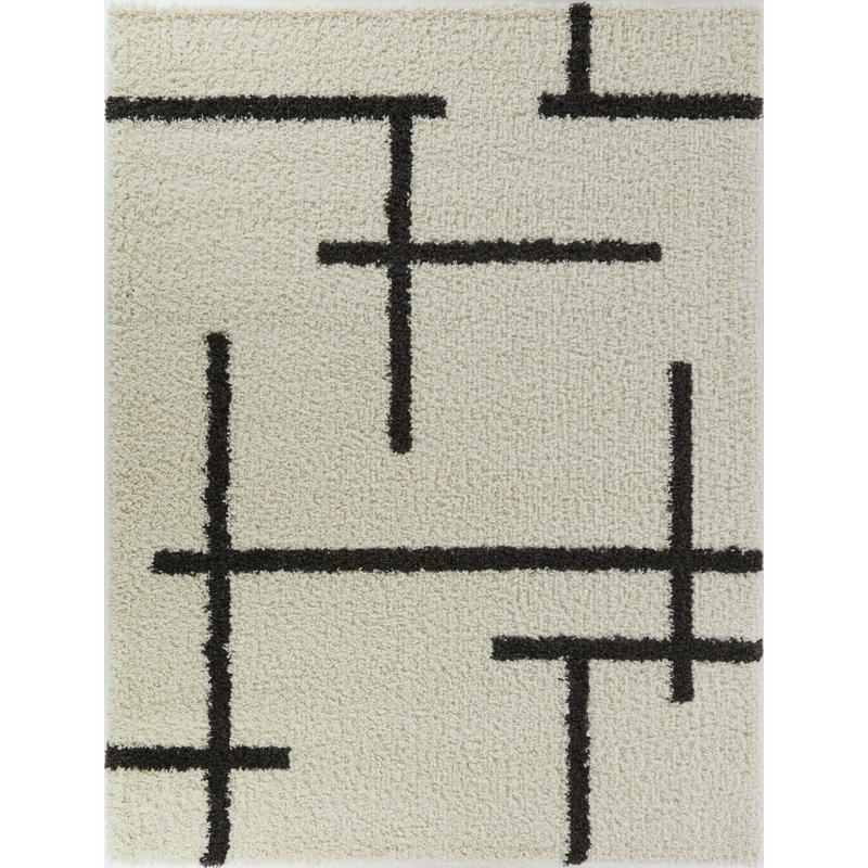Donaeo Performance Abstract Indoor Rug, Rectangle 7'10" x 10'
