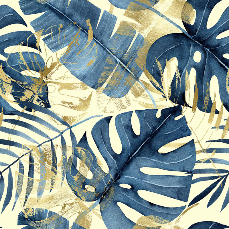 Panneau de papier peint adhésif Kirya Monstera, L 2,08 pi x L 10,42 pi