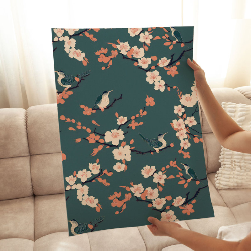 «Floral», impression botanique sans cadre, H 16 po x l 12 po