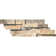 Scabos Ledger 0.5" x 13" Travertine Linear Mosaic Wall & Floor Tile